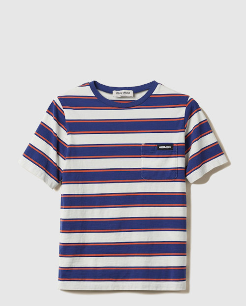 [MIUMIU-미우미우]저지 티셔츠 MJN537
