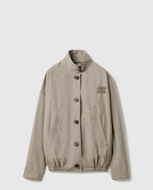 [MIUMIU-미우미우]테크니컬 체크 블루존 재킷 ML1046