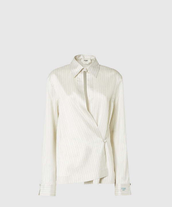 [FENDI-펜디]스트라이프 실크 셔츠 FS8287