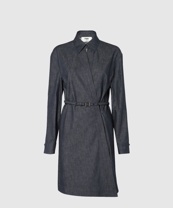 [FENDI-펜디]샴브레이 드레스 FLD565