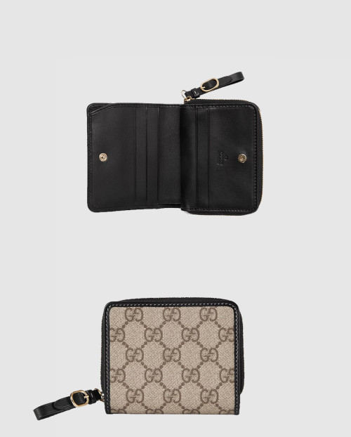 [GUCCI-구찌]GG 엠블럼 미니 지퍼 지갑 ‎819131
