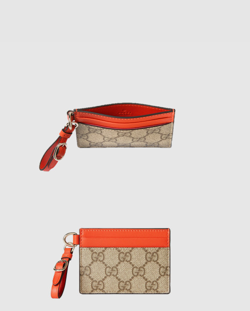 [GUCCI-구찌]GG 엠블럼 스트랩 카드 케이스 819121