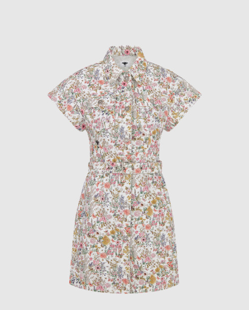 [DIOR-디올]벨트 쇼트 셔츠 드레스 552R9