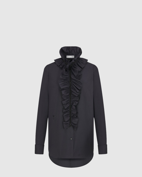 [DIOR-디올]블라우스 & 탈착식 루싱 칼라 551B1