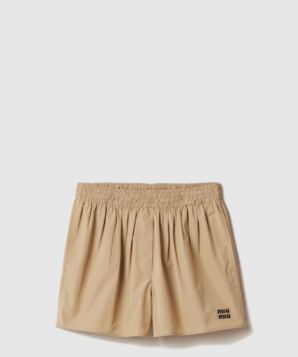[MIUMIU-미우미우]포플린 쇼츠 MP1907