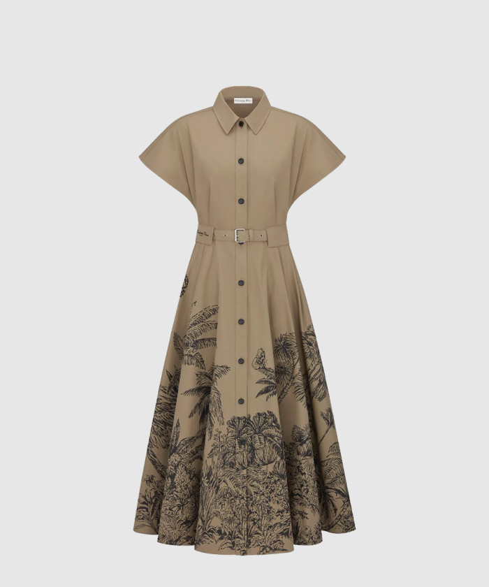 레플리카|이미테이션 dior-디올dioriviera-벨트-미디-셔츠-드레스-547d4