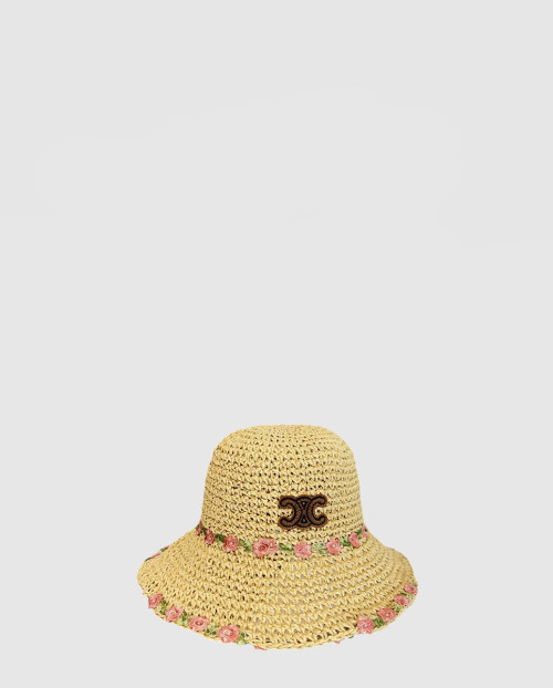 [CELINE-셀린느]홀로우 밀짚 벙거지 왕골모자 2AT352