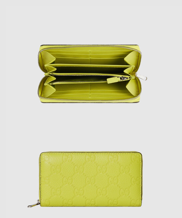 [GUCCI-구찌]임프린트 집 어라운드 지갑 GG 가죽 835003