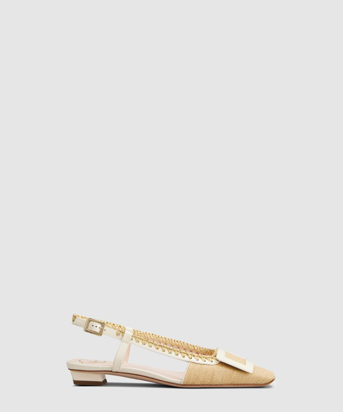 레플리카|이미테이션 roger-vivier-로저비비에캔버스-슬링백-발레-플랫-0074