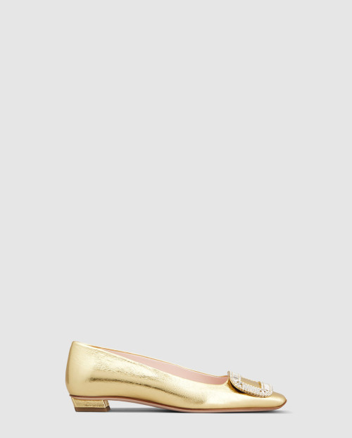 [ROGER VIVIER-로저비비에]가죽 발레리나 플랫 0070