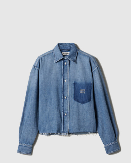 [MIUMIU-미우미우]데님 셔츠 GWC132