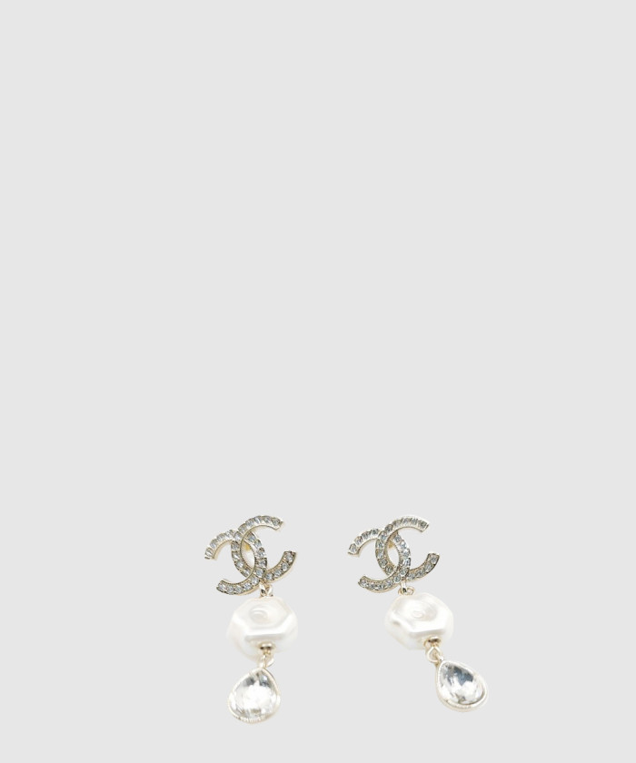 레플리카|이미테이션 chanel-샤넬cc로고-크리스탈-드롭-이어링-ab7112