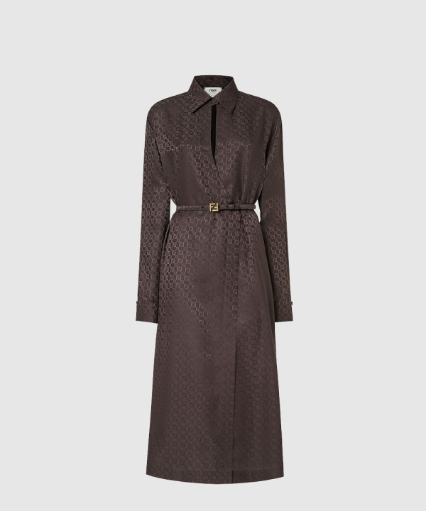 [FENDI-펜디]FF 자카드 실크 드레스 FDD443