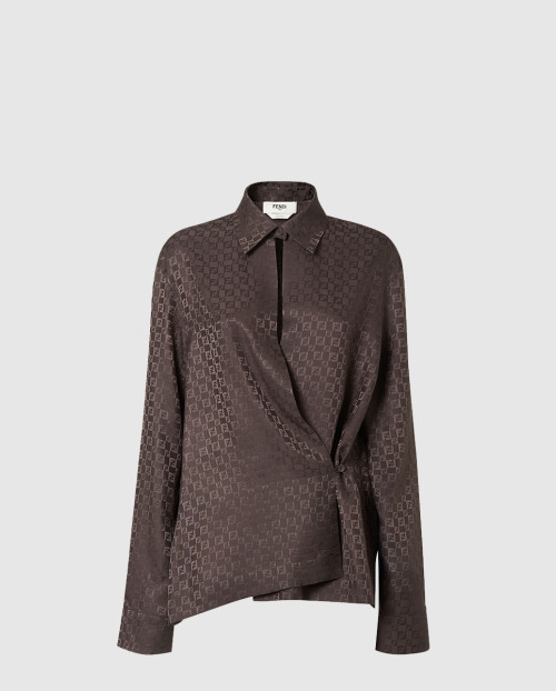 [FENDI-펜디]실크 FF 자카드 셔츠 FS8287