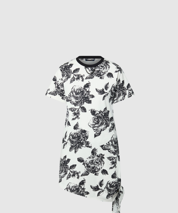 [LOUIS VUITTON-루이비통]플로럴 노티드 티셔츠 드레스 1AIAKV