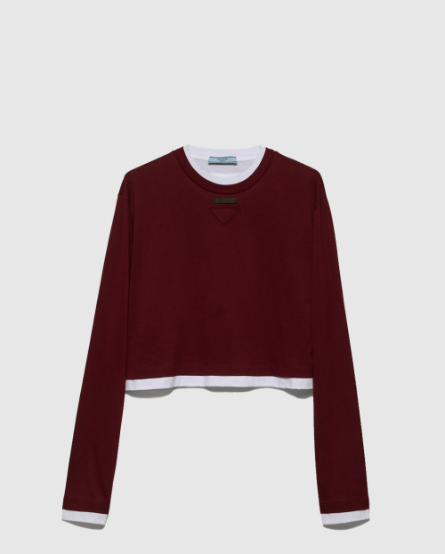 [PRADA-프라다]롱 슬리브 저지 티셔츠 34668