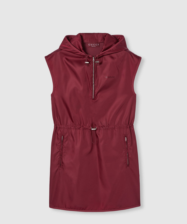 [GUCCI-구찌]로고가 있는 고급 나일론 드레스 835779