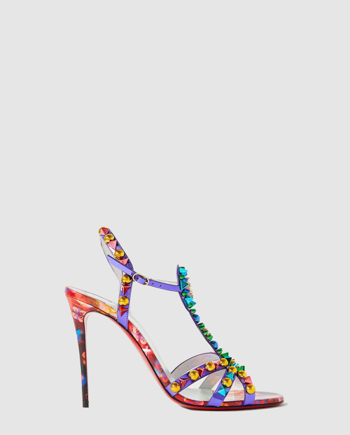 [LOUBOUTIN-루부탱]스터드 페이턴트 샌들 1220156