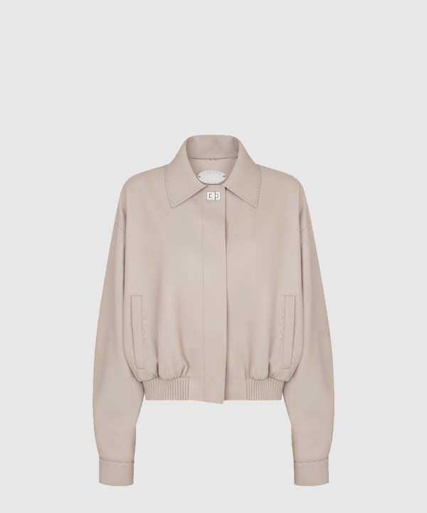 [FENDI-펜디]도브 가죽 보머 재킷 FPJ875