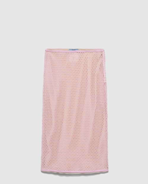 [PRADA-프라다]코튼 메쉬 스커트 31143