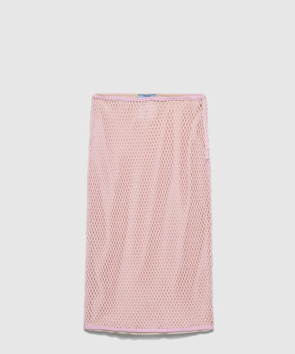 [PRADA-프라다]코튼 메쉬 스커트 31143