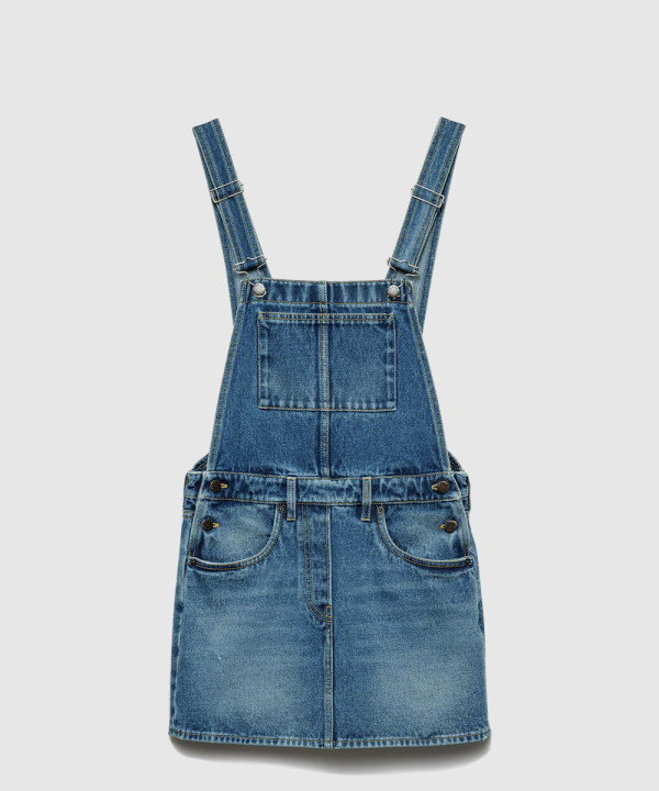 [PRADA-프라다]데님 빕 오버롤 미니드레스 GFA132