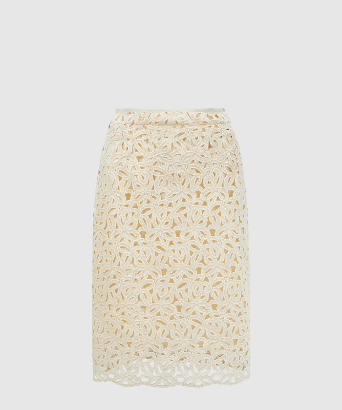 레플리카|이미테이션 moncler-몽클레어마크라메-무릎-길이-스커트