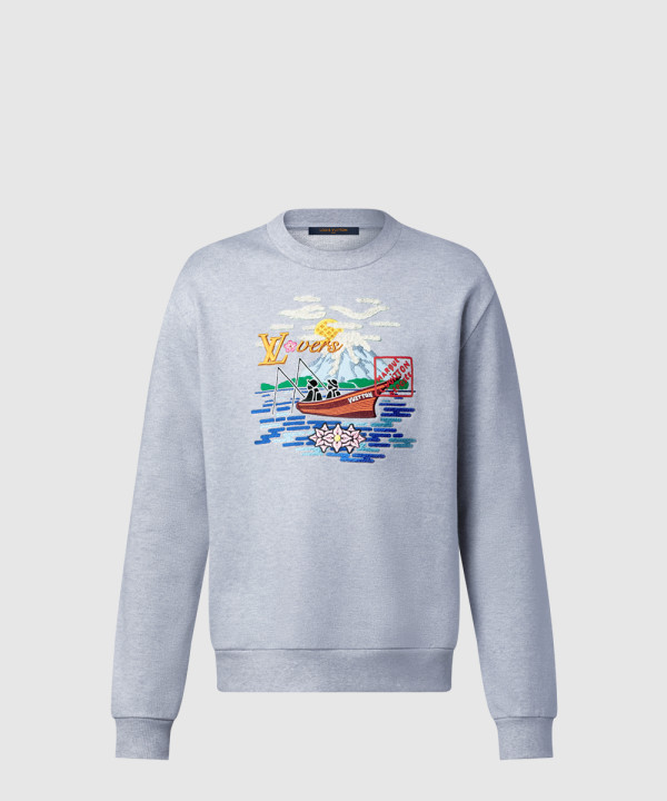 [LOUIS VUITTON-루이비통]엠브로이더드 스웨트셔츠 1AIMM7