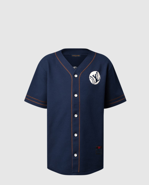 [LOUIS VUITTON-루이비통]니티드 쇼트 슬리브드 베이스볼 셔츠 1AIMCS