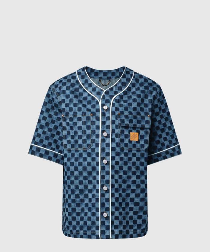 레플리카|이미테이션 louis-vuitton-루이비통damier-데님-야구-셔츠-1aimjm