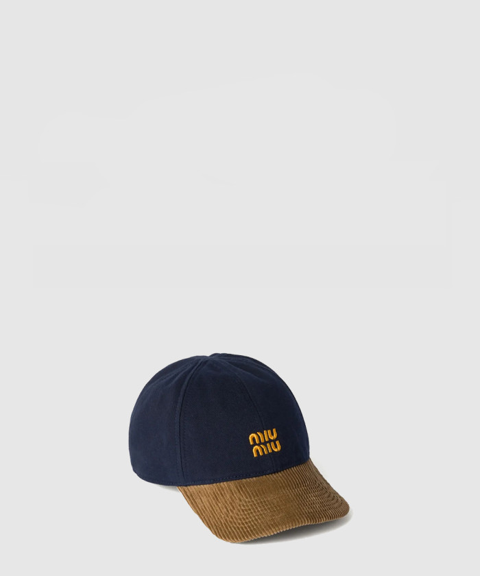 레플리카|이미테이션 miumiu-미우미우코듀로이-패널-야구-모자-5hc369