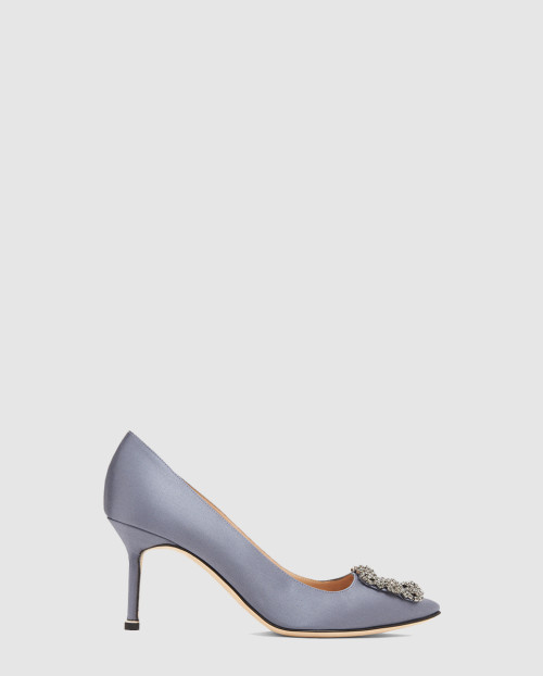 [M.BLAHNIK-마놀로블라닉]한기시 70 새틴 쥬얼 펌프스