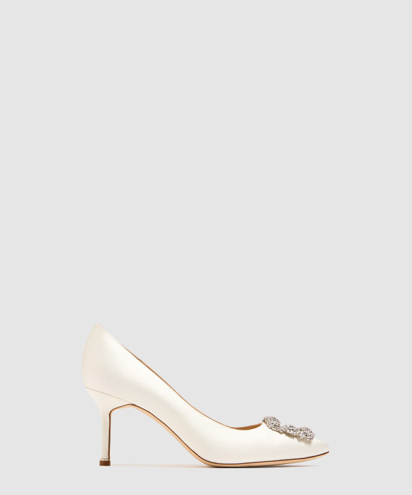 [M.BLAHNIK-마놀로블라닉]한지 새틴 힐