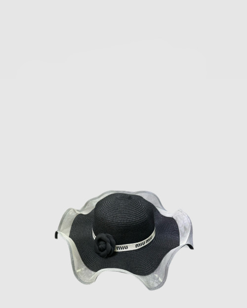 [MIUMIU-미우미우]챙 넓은 밀짚모자 5HC794