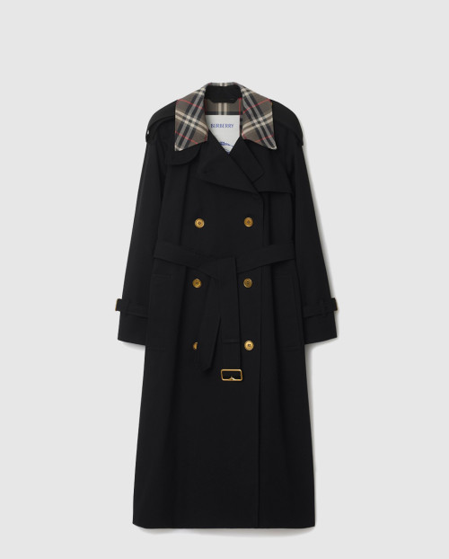 [BURBERRY-버버리]롱 체크 칼라 캐슬포드 트렌치코트 81136331