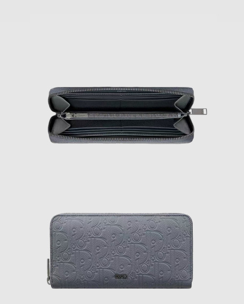 [DIOR-디올]가죽 지퍼 장지갑 2ESBC