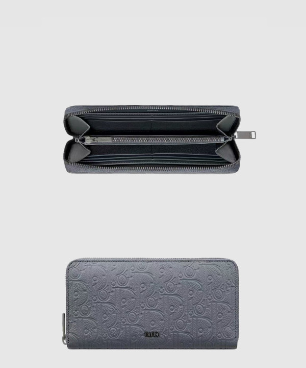 [DIOR-디올]가죽 지퍼 장지갑 2ESBC