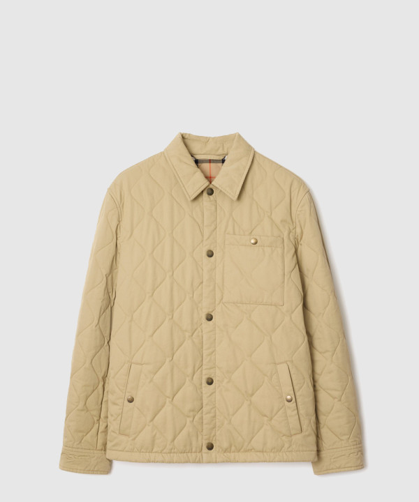 [BURBERRY-버버리]퀼팅 개버딘 오버셔츠 81101801