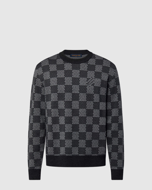 [LOUIS VUITTON-루이비통]다미에 울 크루넥 1AFWI0