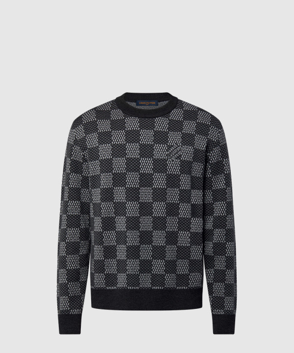 [LOUIS VUITTON-루이비통]다미에 울 크루넥 1AFWI0