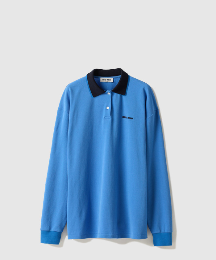 레플리카|이미테이션 miumiu-미우미우코튼-피케-폴로-셔츠-mjl019