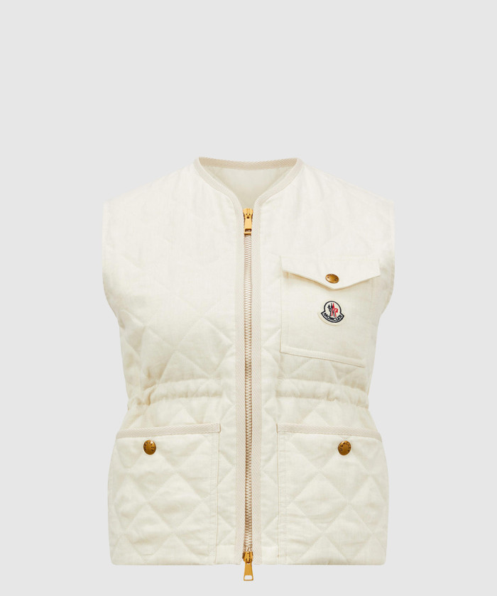 레플리카|이미테이션 moncler-몽클레어vigny-다이아몬드-퀼팅-패딩-리넨-베스트