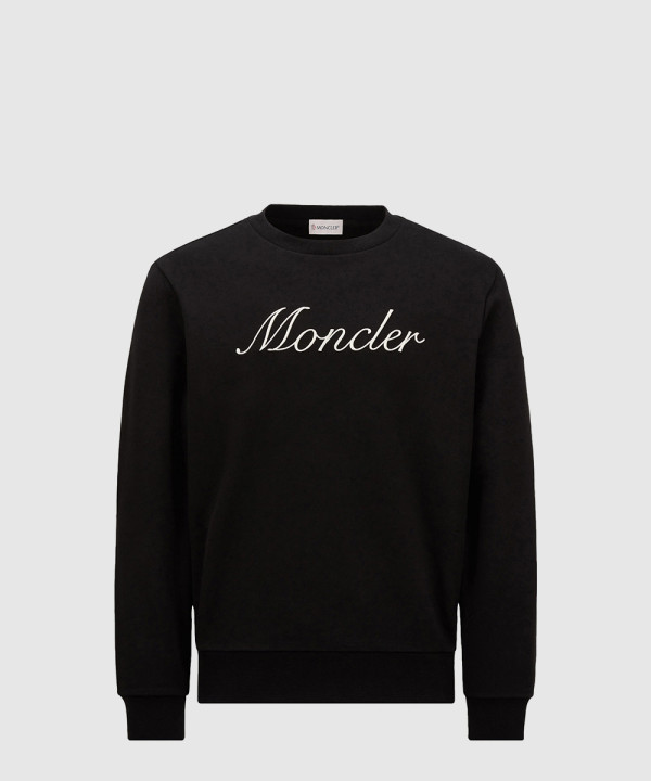 [MONCLER-몽클레어]자수 로고 코튼 스웨트셔츠