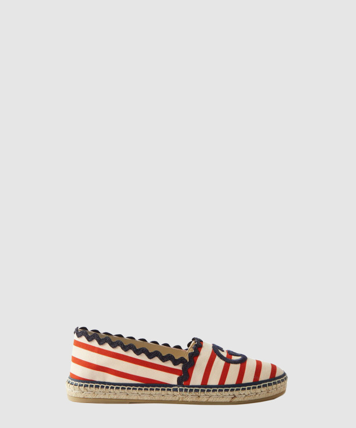 레플리카|이미테이션 gucci-구찌스트라이프-코튼-캔버스-에스파드릴-645103