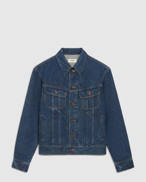 [CELINE-셀린느]트러커 재킷 로열 인디고 워시 데님 RV0DX7