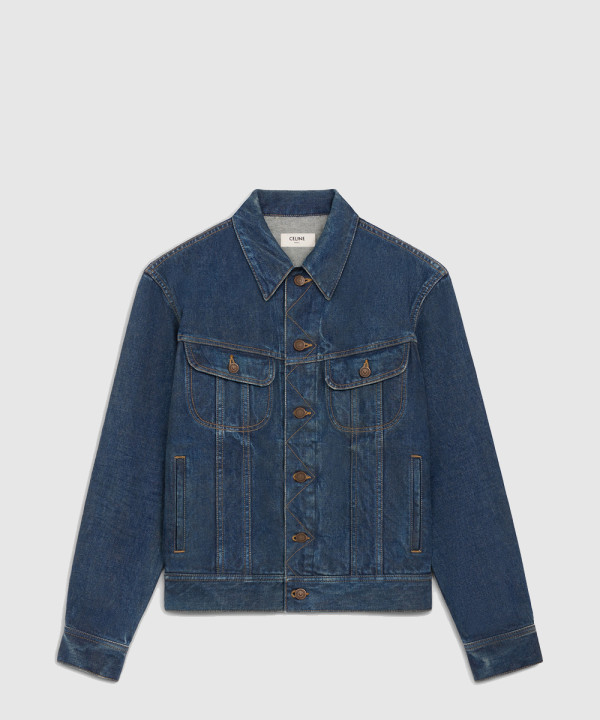 [CELINE-셀린느]트러커 재킷 로열 인디고 워시 데님 RV0DX7