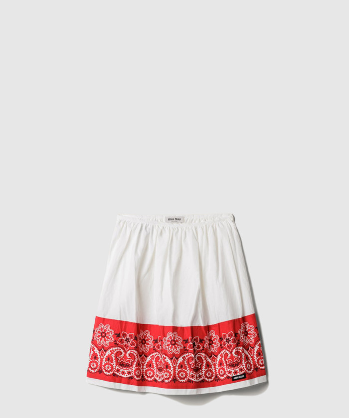 레플리카|이미테이션 miumiu-미우미우프린트-슬럽-포플린-스커트-mg2487