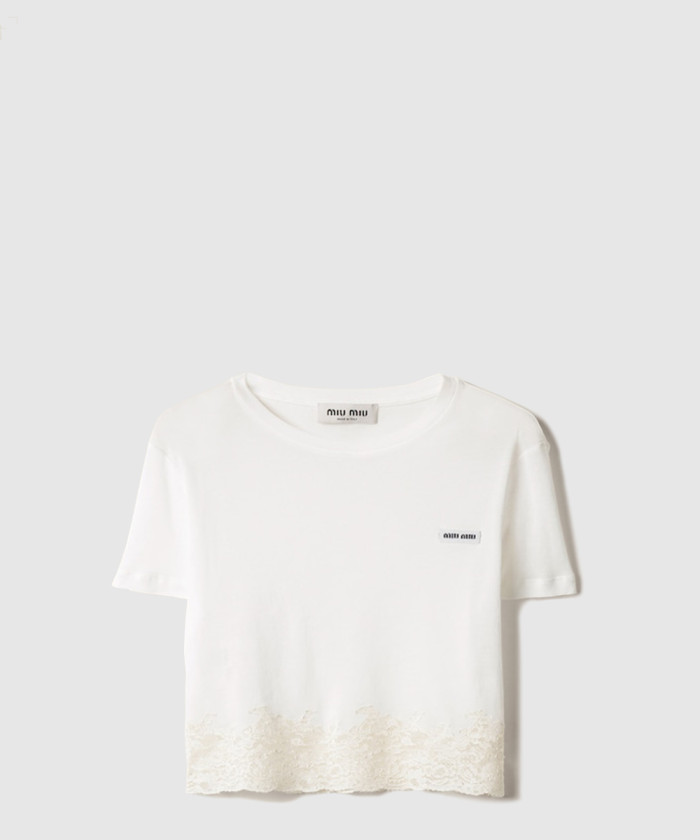레플리카|이미테이션 miumiu-미우미우골지-저지-레이스-티셔츠-mt2155