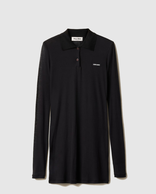 [MIUMIU-미우미우]립 조직 니트 미니드레스 MJA891