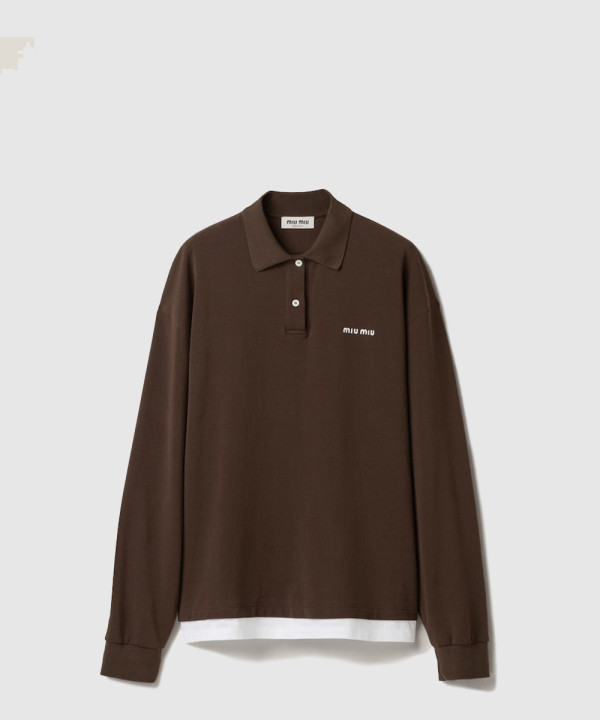 [MIUMIU-미우미우]피케 및 저지 폴로 셔츠 MJL069